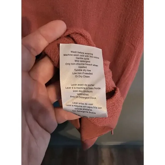 A Pea in the Pod Women's XS Maternity Pink Tie Waist Short Sleeve Top Shirt - Picture 5 of 5